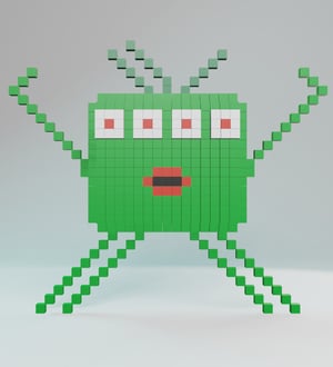 Four Eyes Alien — 20ALIENZ voxel character from the UEFN game
