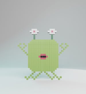 Freaky Crab Alien — 20ALIENZ voxel character from the UEFN game