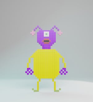 Big Fat Alien — 20ALIENZ voxel character from the UEFN game