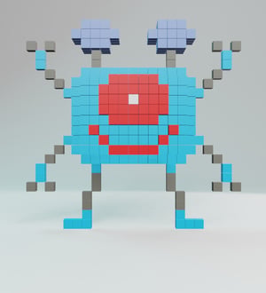 Shorty Alien — 20ALIENZ voxel character from the UEFN game