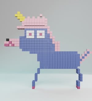 Unicorn Alien — 20ALIENZ voxel character from the UEFN game